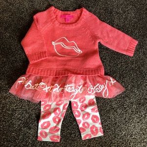 EUC Betsey Johnson outfit 3-6 month
